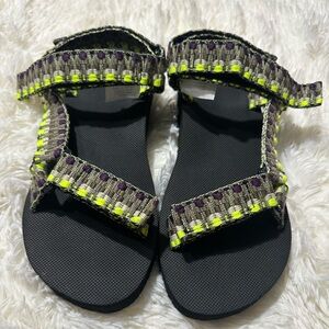 H&M Women's Sandals in Black and Yellow